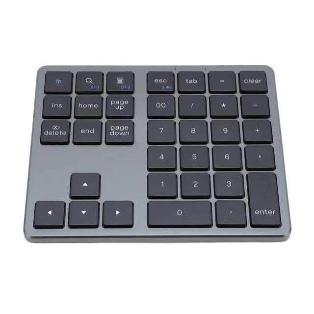 Teclados Numéricos Inalámbricos, Teclado Numérico Recargable Portátil de 35 Teclas, Teclado Numérico Universal de Modo Dual Apto para Ordenador Portátil, PC, Espitorio Espitorado