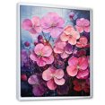 thumbnail image 2 of Designart "Fantasia In Neon I" Violets Floater Framed Wall Decor, 2 of 5