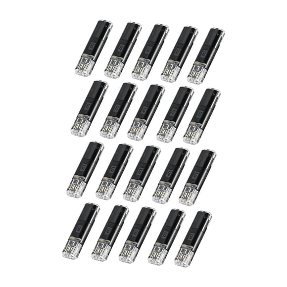 20 Piezas Conector de Cable Rápido Plug-in Doble para Instalaciones Eléctricas Material Policarbonato Función sin Pelar Adecuado para Proyectos de