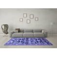thumbnail image 3 of Ahgly Company Machine Washable Indoor Rectangle Persian Blue Traditional Area Rugs, 2' x 5', 3 of 4