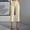Khaki, variant on Riecok Suit Pants for Women with Pocket High Waist Wide Leg Capri Pants Solid Pull on Summer Trousers Formal Business Clothes