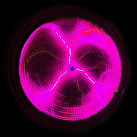 

Fly Sunton Plasmas Disk Sound Control LED Lighting Mini Plasma Disk Sensor Lighting Plate Party Home Decor(Pink)