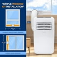 thumbnail image 4 of SereneLife SLPAC8 - 8,000 BTU Portable Air Conditioner with Dehumidifier and Fan Modes, 4 of 7