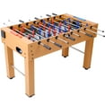thumbnail image 4 of Olurrisa 54-Inch Hurricane Foosball Table for Family Game Rooms with Light Cherry Finish, Analog Scoring and Free Accessories brown, 4 of 9