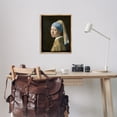 thumbnail image 3 of Stupell Industries Classical Vermeer Pearl Earring People Painting Brown Floater Framed Canvas Art Print Wall Art, 25 x 31, 3 of 10