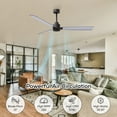 thumbnail image 5 of Matthews Fan Company AK-TB-BN-42 Alessandra 42” Textured Bronze Ceiling Fan with 3 Brushed Nickel Blades, Remote Control, Indoor/Outdoor Wet Rated, 5 of 6