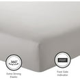 thumbnail image 5 of American Home Collection Bamboo Viscose Sheet Set - Silky Soft, Cooling for Hot Sleepers - 18 Inches Deep Pocket - Premium Sateen Finish - Full, Grey, 5 of 9