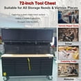 thumbnail image 2 of Anortrek 72" Rolling Tool Chest with 15 Drawers & 3 Upper Cabinets, Lockable, with two brakes, 2 of 7