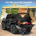 thumbnail image 2 of East doll 24 Volt Power Ride on Toys Car for Big Kids, Licensed Chevrolet 2 Seater Ride-on UTV Cars, 24V Ride ons, 800W Motor, Remote Control, 2-5MPH, Electric Car, Black, 2 of 7