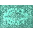 thumbnail image 1 of Ahgly Company Indoor Rectangle Oriental Turquoise Blue Industrial Area Rugs, 8' x 10', 1 of 4