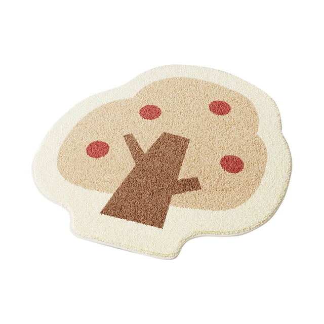 Alfombrilla minimalista con dibujos animados, absorbente y antideslizante, para el baño del hogar. Cómodo cojín para sentarse durante mucho tiempo.