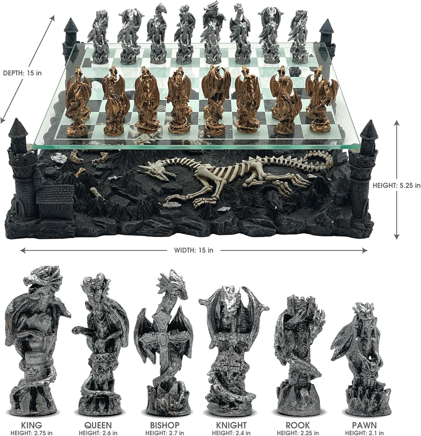 Chh Chh2127C Dragon Chess Set - Walmart.com