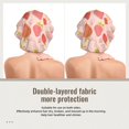 thumbnail image 2 of Yiaed Strawberry Print Satin Bonnet Silk Bonnet Hair Bonnet for Sleeping Hair Bonnets, 2 of 6