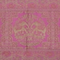 thumbnail image 5 of Stylo Culture Bohemian Long Wedding Table Runner Baby Pink Gold Elephant & Floral Brocade Jacquard Rectangle Home Decor Indian Dining Room Tablecloth | 60x16 Inches ( 152 x 40 cm), 5 of 5