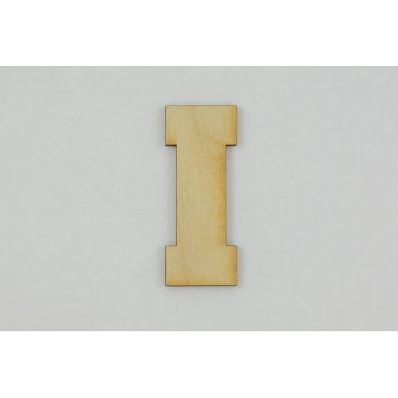 1 Pc, 16 Inch X 1/8 Inch Thick Collegiate Font Wood Letters I Easy To Paint Or Decorate For Indoor Use Only