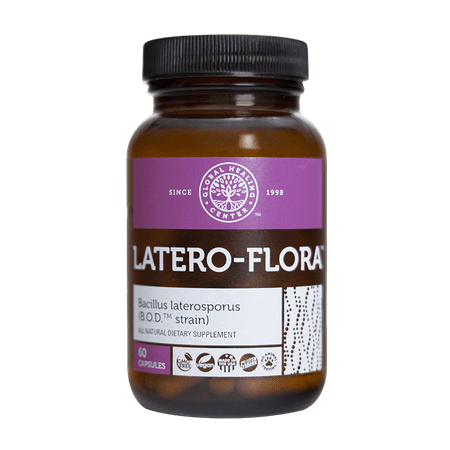 Global Healing Center Latero-Flora Digestive Support Capsules with Healthy Gut (Best Gut Flora Probiotics)