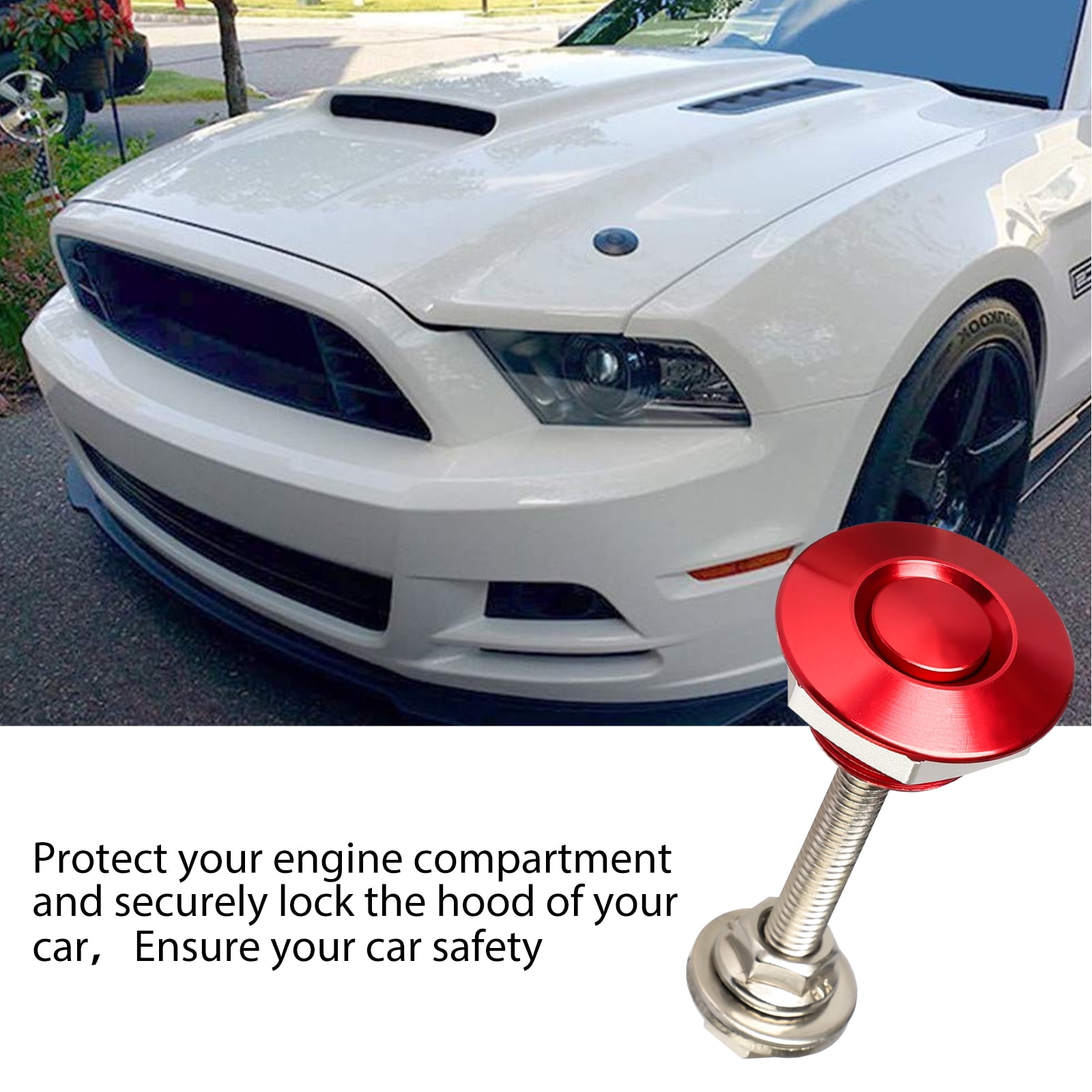 X AUTOHAUX 2 Set Blue Silver Tone Bumper Quick Release Latch License Plate Clip Hood Pins Lock for Car 1.25 100mm