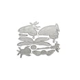 thumbnail image 1 of Inteprter Bonitos troqueles para cortar, moldes de grabado impermeables, papel decorativo reutilizable, estampado de álbum de recortes, molde para Herramientas de estampado Plata Tipo 10.3966B Inteprter HA074148-10, 1 of 6