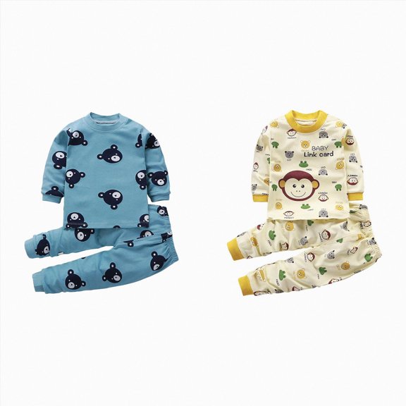 Gerichy 4Pcs Toddler Baby Boy Girl Clothes Fall Winter Outfit Long Sleeve Letter Sweatshirt Top Pants Set for 6 12 18 24 M 1t 2t 3t 4t 5t 6t
