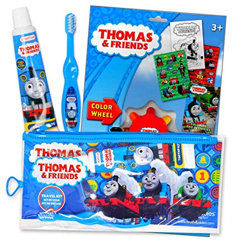 Download Thomas The Train Travel Kit With Thomas Toothbrush In A Zippered Resealable Travel Bag Bundled Includes Activity Set With Crayon Stickers And Mini Coloring Book Walmart Com Walmart Com