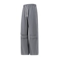 thumbnail image 4 of Mgmyaa Men's Flat Front Sports Pants With Drawstring Elastic Waist Stretchable Adjustable Straight Leg Full Length Soft Lightweight For Jogging, 4 of 8