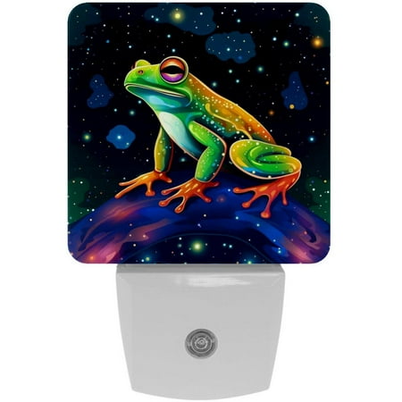 

Star Frog Square LED Night Lights - Small Portable and Energy-Efficient Illumination Solution for Any Room - Ideal for Nightstands Bedrooms and Dorms