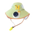 thumbnail image 2 of Kids Solar Fan Sun Hat, Children Wide Brim Solar Fan Sun Protection Hat, Summer Baby Outdoor Breathable Sun Hat, UV Protection Cap for Boys Girls Camping and Travel, 2 of 6