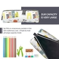 thumbnail image 5 of Fotbe New York Pattern Leather Pencil Case, Pencil Pouch with Durable Zipper, Compact and Stylish Organizer for Stationery, Art Supplies, Travel Essentials, 5 of 7