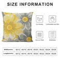 thumbnail image 5 of Qinduosi Spring Summer Pillow Covers of , Yellow Grey Decor Pillows Sunflower Throw Pillow Covers Indoor Outdoor for Couch Sofa Cushion Bed Outdoor Spring Summer Decorations for Home White, 5 of 5
