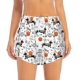 thumbnail image 2 of Sigee Halloween Dachshund for Women's Athletic Shorts High Waisted Running Shorts Pocket Sporty Short Gym Elastic Workout ShortsLarge, 2 of 9