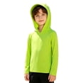 thumbnail image 5 of Bigetiay Sun UPF 50+ Beach Hooded Rash Guard for Boys – Long Sleeve Pullover Sun Shirt with Raglan Sleeves for Kids, Size 2-3 Years, 5 of 6
