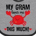 thumbnail image 4 of Inktastic My Gram Loves Me Grandchild Boys or Girls Baby Bib, 4 of 4