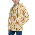 thumbnail image 2 of Xecao Hand Drawn Snake Print Youth Hoodie Sweatshirt,Boys Hoodies,Essentials Hoodie-X-Large, 2 of 6
