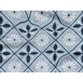 thumbnail image 5 of oneOone Rayon Light Grayish Blue Fabric Floral & Tiles Moroccan Sewing Craft Projects Fabric Prints By Meter 56 Inch Wide, 5 of 5