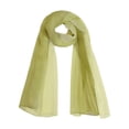 thumbnail image 1 of INSPIRE CHIC Women's Scarf Chiffon Silky Gradient Color Lightweight Long Wrap Shawl Dark Light Olive Green, 1 of 8
