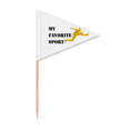 thumbnail image 1 of Like Sports Fitness Balanced Hurdle Toothpick Triangle Cupcake Toppers Flag, 1 of 3