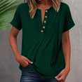 thumbnail image 1 of ’s Street Solid Button Front Shirt – Casual Oversized Poplin Top, 1 of 5