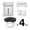 G, variant on Adjustable Frame Insert Eye Shield For Glasses, Light Blocking Sleep Mask Compatible With Frame Accessories, Removable Eye Occluder For Rest, White, 4 Pack (Multicolor, 1CM)