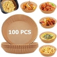thumbnail image 3 of Doublures pour Friteuse à Air Chaud, 100 Pcs Doublure en Papier Jetable pour Friteuse à Air Accessoires pour Friteuse à Air Papier pour Friteuse à Air Doublures en Papier Doublures pour Cuisson Rôtissage Micro-Ondes, 3 of 7