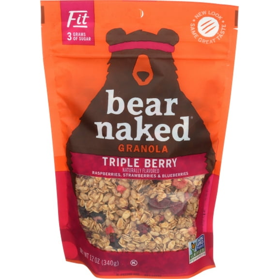 Bear Naked Granola Triple Berry Crunch 12 oz (Pack of 6)