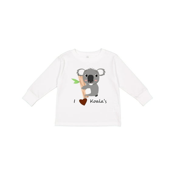 Inktastic I heart Koalas Boys or Girls Long Sleeve Toddler T-Shirt