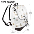 thumbnail image 2 of Disketp Rabbit Blowing Dandelions Mochila de Cuero para Mujer, Bolso de Espalda Antirrobo con Estilo para Viaje, Trabajo y Uso Diario, 2 of 4