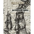 thumbnail image 5 of Pack of 2 Outdoor Pillow Covers, Vintage old newspaper background, Pirate Ship and Octopus Waterproof Square Throw Pillowcase Cushion Decorative Pillow Covers for Couch Patio Tent, 24x24 in, 5 of 6