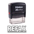 thumbnail image 1 of Printtoo Self Inking REFAX Rubber Stamp Office Stationary Stamp-Black, 1 of 1