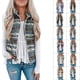 thumbnail image 1 of Sleeveless Fleece Fluffy Vest, Warm Printed Tie Dye Vest Outwear Comfortable Ethnic Lightweight Fashion  For Winter ANGGREK Gris Étnico XL, 1 of 6