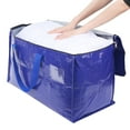 thumbnail image 4 of Unique Bargains 1 Pack Clothes Storage Bags Moving Bags Blue 27*14*15in, 4 of 7