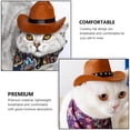 thumbnail image 5 of FONDOTIN 2Pcs Coffee Cat Hat Breathable Adjustable Lightweight Stylish Pet Dressing Accessory, 5 of 5