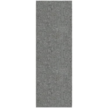 Ottomanson Extra Long Hallway Runner Rug 2x25 Non-Slip Rug for Kitchen or Bedroom, 1'10" x 25', Gray