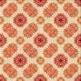 thumbnail image 1 of Ahgly Company Tapis d'Intérieur Lavable à la Machine, Carré, Transitionnel, Orange Rouge Orange, Tapis de Zone, 5 Pieds Carré, 1 of 7