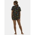 thumbnail image 2 of Halloween Women’s Printed Notched Top and Shorts Pajama Set from Way to Celebrate, 2-Piece, Sizes XS-3X, 2 of 5